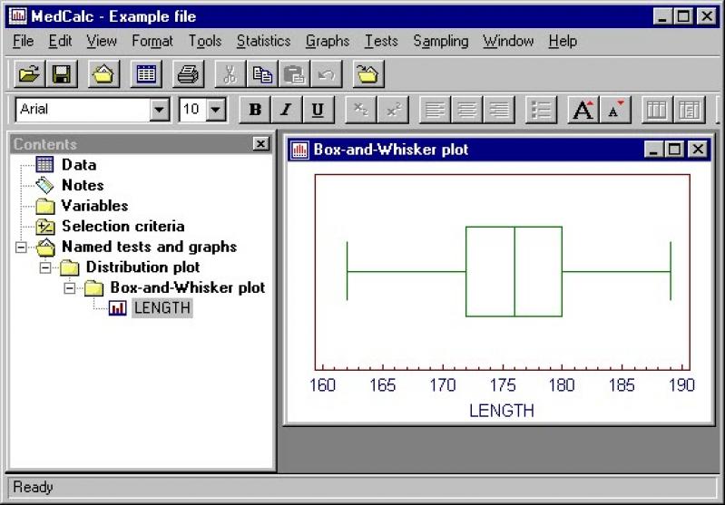 MedCalc screenshot