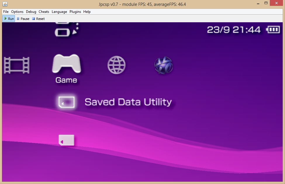 Jpcsp screenshot
