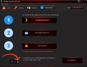 Desktop Secret Lock Screenshot